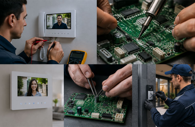 مراحل درخواست تعمیر آیفون تصویری HIKVISION 