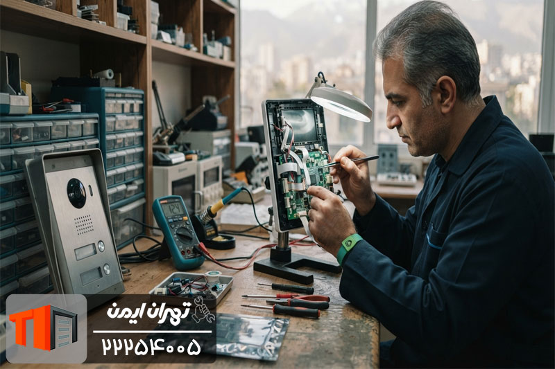 هزینه تعمیر آیفون تصویری تکنما در نمایندگی کرج 