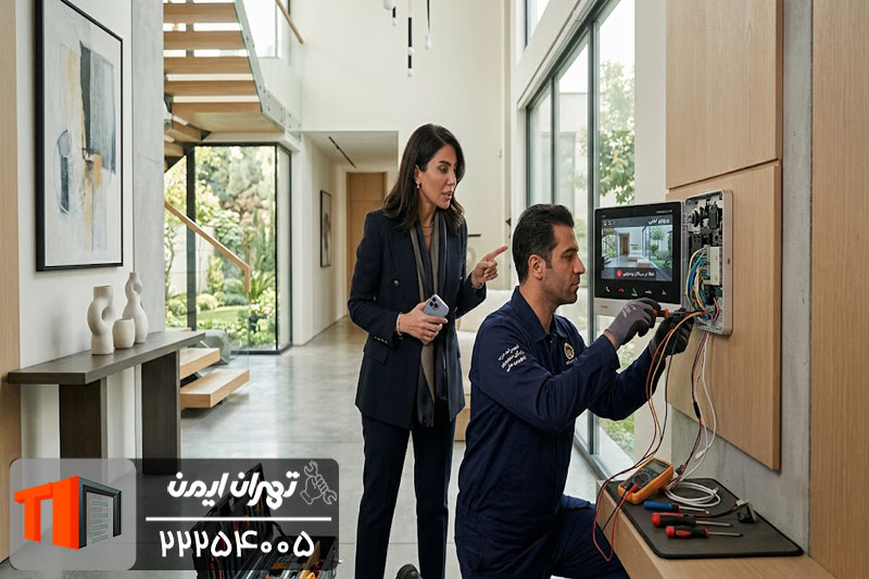 خدمات در محل آیفون تصویری سیماران در کرج 