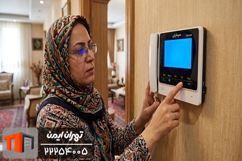 آبی شدن صفحه آیفون تصویری